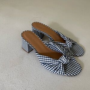 Jcrew gingham block heels 9